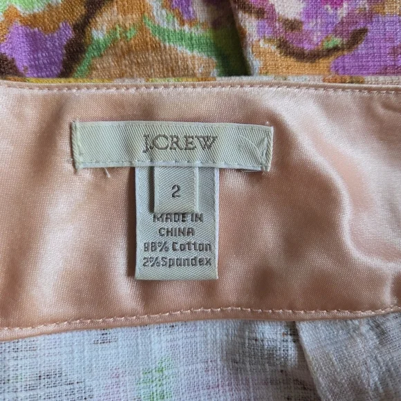 J. Crew Watercolor Floral Pencil Skirt. - Picture 3 of 7